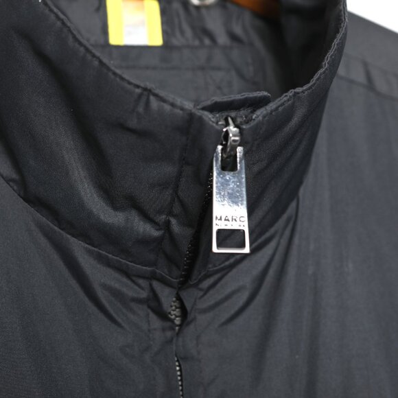 Mark New York Spring Jacket Black Andrew Marc Mens Rain Coat Casual Full Zip - Picture 8 of 12